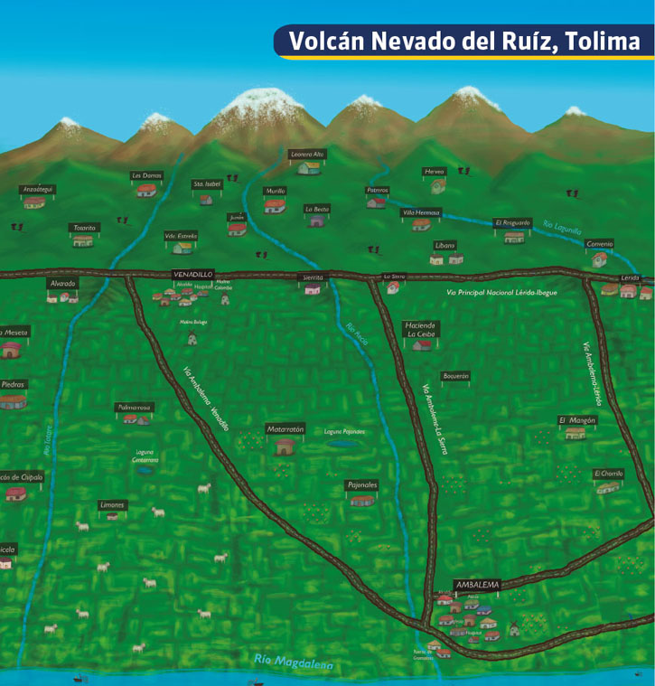 Infografía Volcán Nevado del Ruíz, Tolima 2